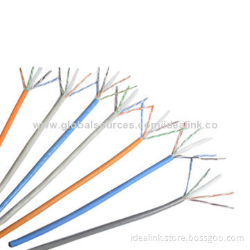 China Factory Supply 4PR 24AWG Copper Cat6 UTP Network Cables, High-quality